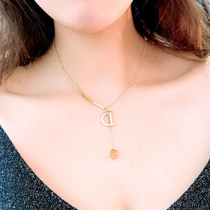 Letter D Pendant Short Style Necklace Ins Hot Selling