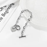 Classic Stainless Steel Chain Bracelet for Women OT Buckle
