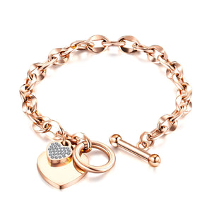 Classic Crystal Bracelet for Woman OT Buckle Daily