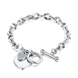 Classic Crystal Bracelet for Woman OT Buckle Daily