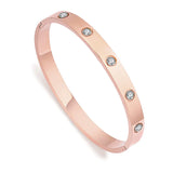 Stainless Steel Crystal Bangles Bracelets for Women - Daily Buckle