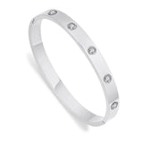 Stainless Steel Crystal Bangles Bracelets for Women - Daily Buckle