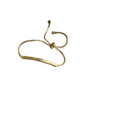 Classic Titanium Steel Roman Alphabet Pullout Bracelet for Women