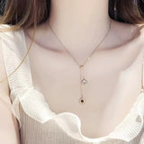 Classic Round Roman Digital Pendant Stainless Steel Necklace