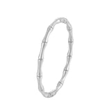 Small Bamboo Bangle Woman's Stainless Steel Bracelet
