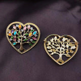 Life Tree Heart Brooch Jewelry High Accessories For Birthday