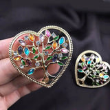 Life Tree Heart Brooch Jewelry High Accessories For Birthday