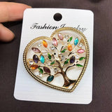 Life Tree Heart Brooch Jewelry High Accessories For Birthday