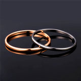 Classic Round Bangles in Gold/Rose Gold/Black
