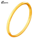 Classic Round Bangles in Gold/Rose Gold/Black