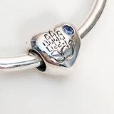Discontinued Charm Heart Handprint Zircon Baby Jewelry