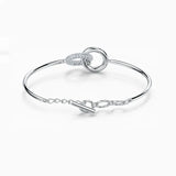 Double Round Stone Bracelet Bridal Jewelry Romantic Gift