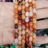 Tiger Eye Pink Crystal DIY Jewelry 6x9mm