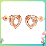 925 Silver Footprint Dragonfly Daisy Magnolia Stud Earrings For Women