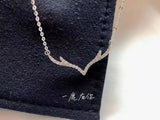 Classic Elk Horn Pendant Necklace Christmas Necklace Birthday Gift