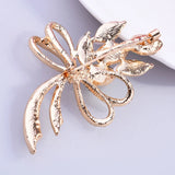 Opal Crystal Bow Brooch Pin for Women