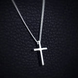 Faith Cross Necklace 925 Sterling Silver Chain Religious Jewelry