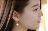 925 Silver Pearl Drop Earrings For Women