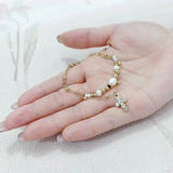Classic Charm Stainless Steel Pearl Bracelets