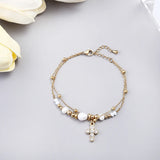Classic Charm Stainless Steel Pearl Bracelets