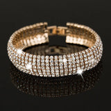 Crystal Rhinestone Bangle Bracelet Women's Jewelry