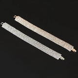 Crystal Rhinestone Bangle Bracelet Women's Jewelry
