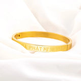 Stainless Steel Buddhist Namo Amitabha Buddha Bracelet