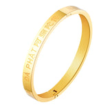 Stainless Steel Buddhist Namo Amitabha Buddha Bracelet