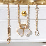 Classic Heart Necklace Flower Party Necklace Jewelry Wedding For Women Gift