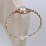 Natural Pearl Bracelet for Women - Lucky Cuff Bracelet