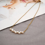 Classic Natural Pearl Necklace for Women Retro Pendant Jewelry Gift