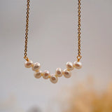 Classic Natural Pearl Necklace for Women Retro Pendant Jewelry Gift