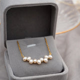 Classic Natural Pearl Necklace for Women Retro Pendant Jewelry Gift