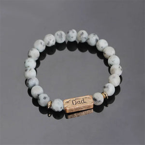 Natural Stone Dad Bracelets For Women Men Jewelry