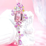 925 Silver Sapphire Necklace Pendant for Women