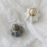 Geometric Oval/Rhombus Ring for Women - Anniversary Gift