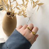 Geometric Oval/Rhombus Ring for Women - Anniversary Gift