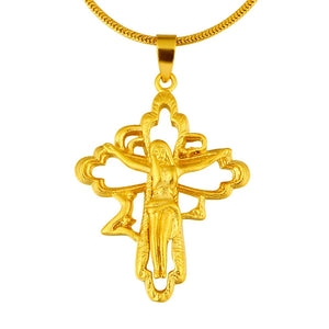 Classic 14k 3D Cross Necklace Wedding Engagement Jewelry