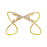 Women's Cubic Zirconia Cuff Bracelet Bangle
