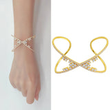 Women's Cubic Zirconia Cuff Bracelet Bangle