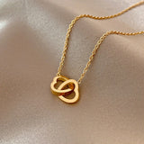 Stainless Steel Necklace Heart Pendant For Women