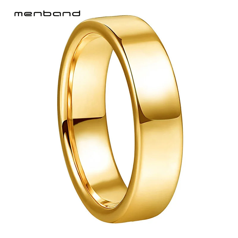 Classic Tungsten Carbide Wedding Band Polishing Finish