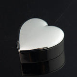 Golden Heart Shape Jewelry Box for Women - Trinket Storage Organizer Chest