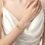 Green Eye Snake Style Bangle Chain Bracelet Gift