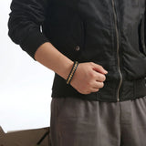 Men's Stainless Steel Leather Bracelet