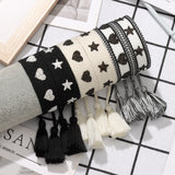 Woven Bracelets Embroidery Hearts Stars Friendship Christmas