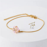 Pink Crystal Heart Bracelet for Girls - Lovely Jewelry Gift