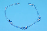 Classic Heart Bracelets 925 Silver Anklets For Women