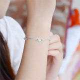 Classic Heart Bracelets 925 Silver Anklets For Women