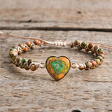 Heart Shape Charm Bracelet Friendship String Macrame Teengirls Wrap Bracelet